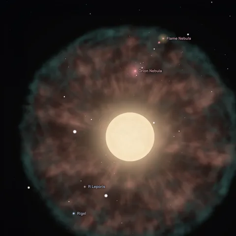 Betelgeuse blown apart in a supernova